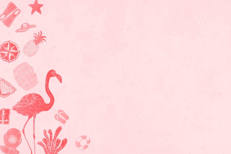 Vetor grátis fundo rosa de verão