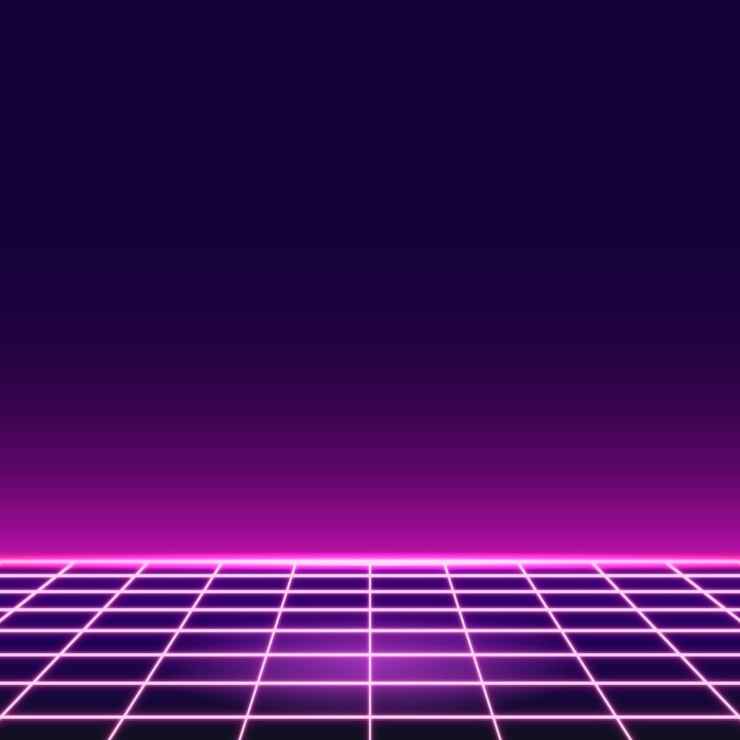 Vetor grátis fundo rosa neon com padrão de grade