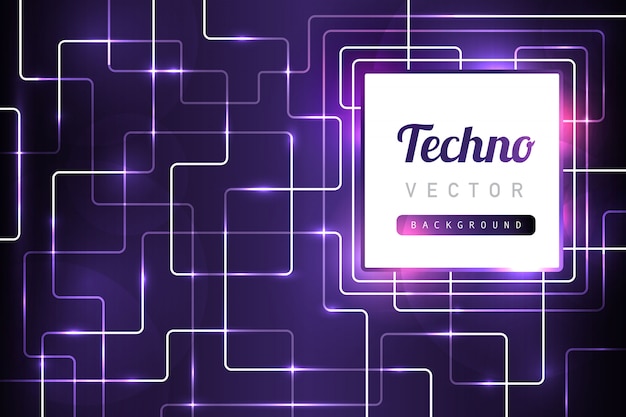 Vetor grátis fundo roxo da tecnologia