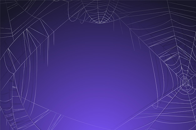 Fundo roxo de halloween com espaço vazio