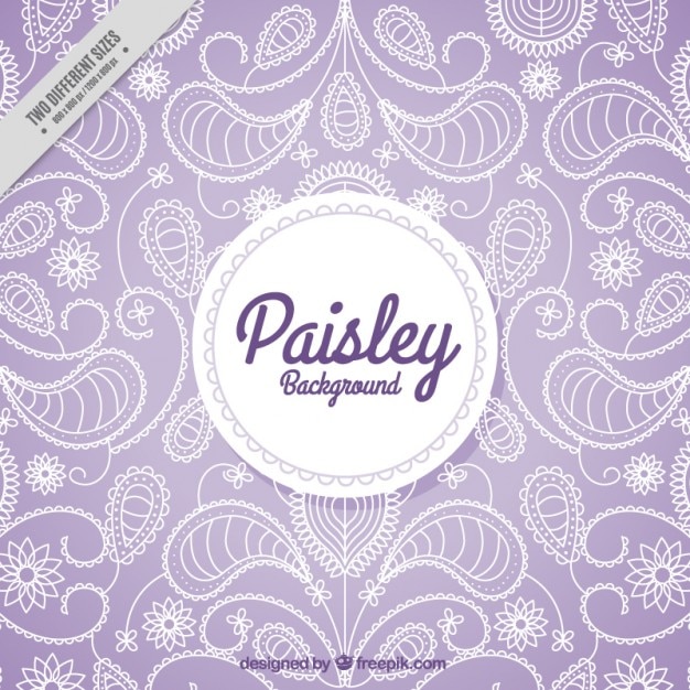 Fundo roxo paisley