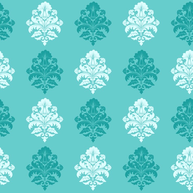 Vetor grátis fundo sem emenda do teste padrão do damasco do vetor. ornamento clássico de damasco de luxo clássico, textura sem igual victoriana para papéis de parede, têxteis, embrulho. molde barroco floral requintado.