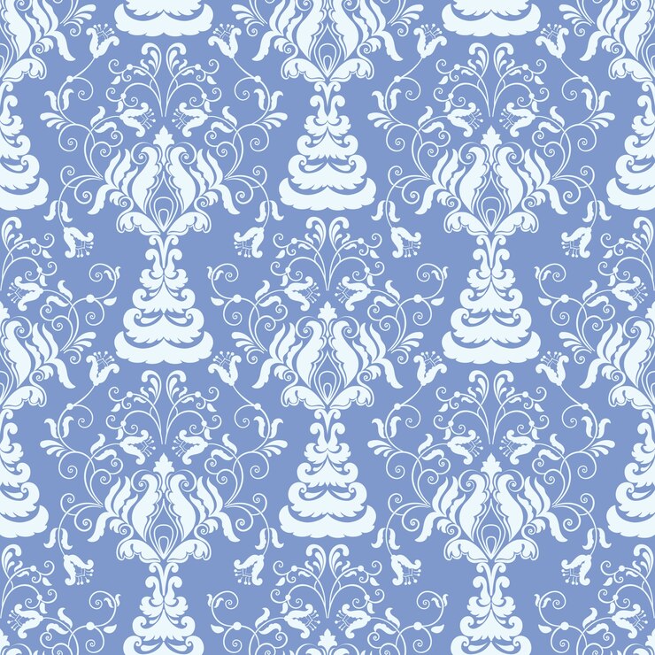 Vetor grátis fundo sem emenda do teste padrão do damasco do vetor. ornamento clássico de damasco de luxo clássico, textura sem igual victoriana para papéis de parede, têxteis, embrulho. molde barroco floral requintado.