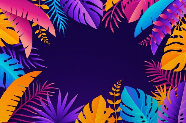 Fundo tropical gradiente