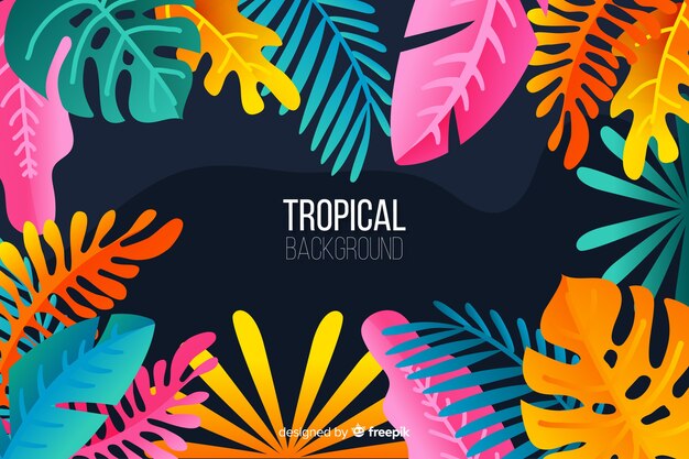 Fundo tropical gradiente