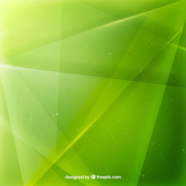 Fundo verde com formas abstratas