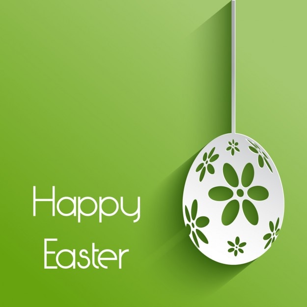 Fundo verde happy easter