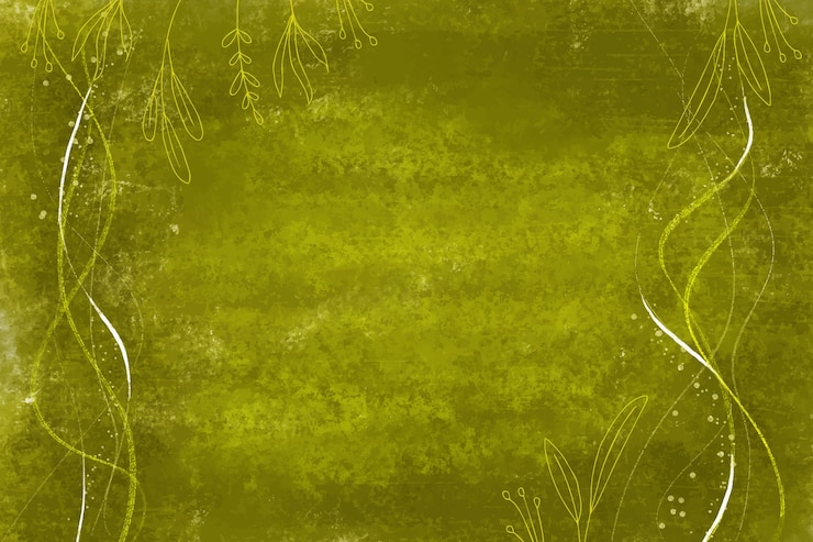 Vetor grátis fundo verde oliva desenhado a mão