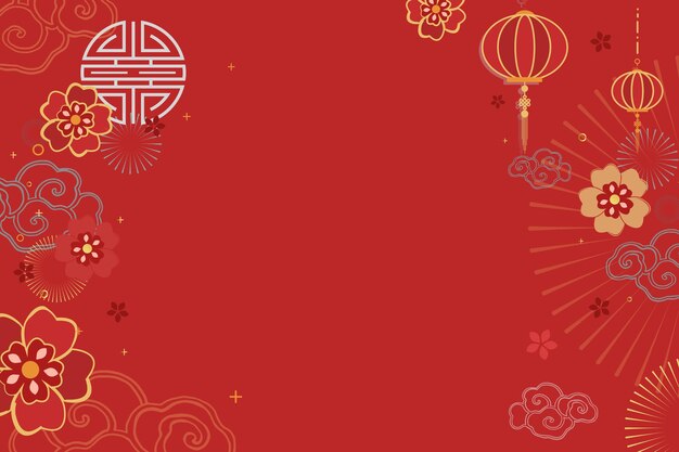 Fundo vermelho festivo da celebração do ano novo chinês