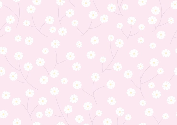 Fundo vetorial sem costura com padrão floral rosa repetível horizontalmente e verticalmente