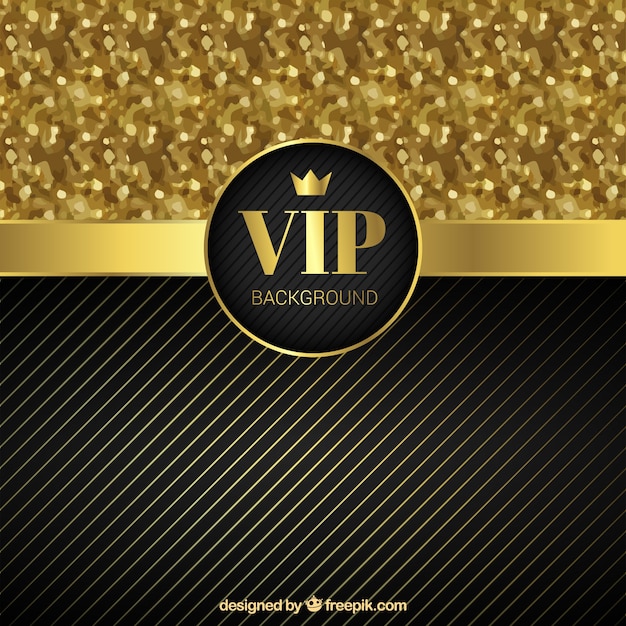 Fundo vip dourado com brilho