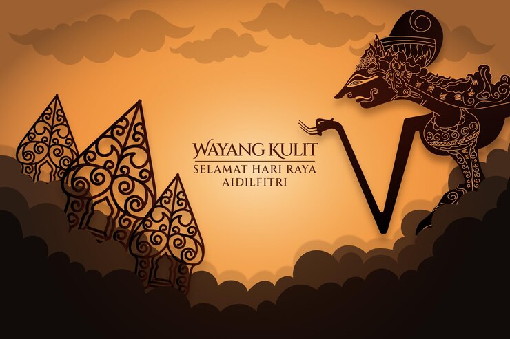Vetor grátis fundo wayang kulit