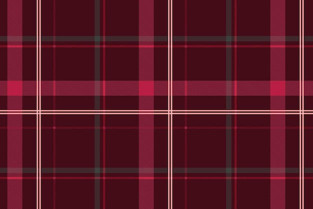 Vetor grátis fundo xadrez sem costura, tartan vermelho, vetor de design escocês tradicional