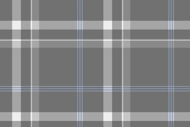 Fundo xadrez tradicional tartan, vetor de design padrão cinza