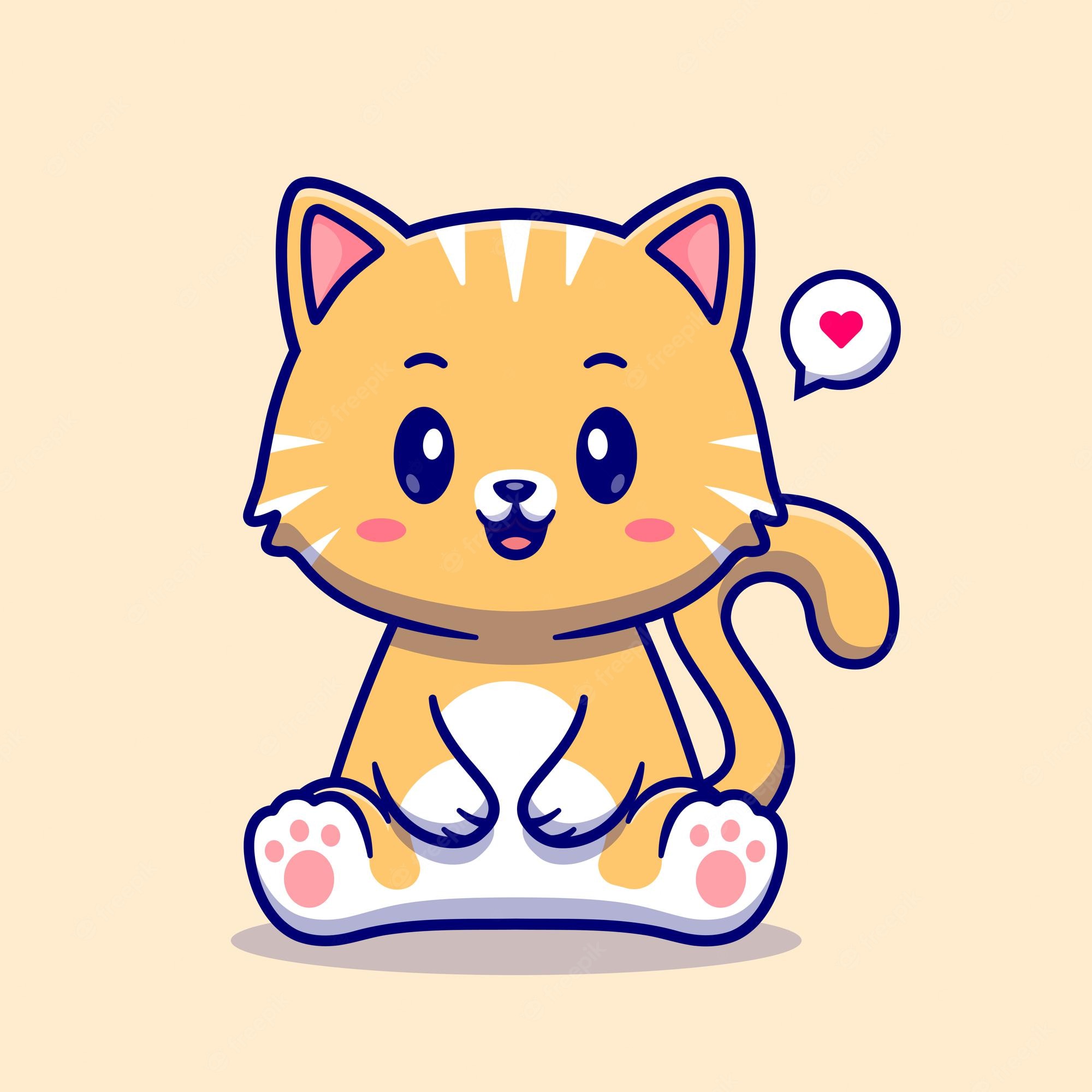 Adesivo De Gatinho Fofo Gatinho Gato Dos Desenhos Animados PNG , Adesivo De  Gatinho Fofo, Gato De Desenho Animado, Desenho Animado Imagem PNG e PSD  Para Download Gratuito