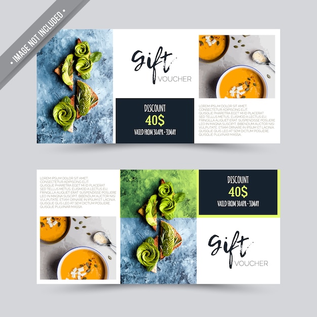 Gift voucher restaurante design