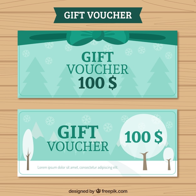 Gift voucher turquoise