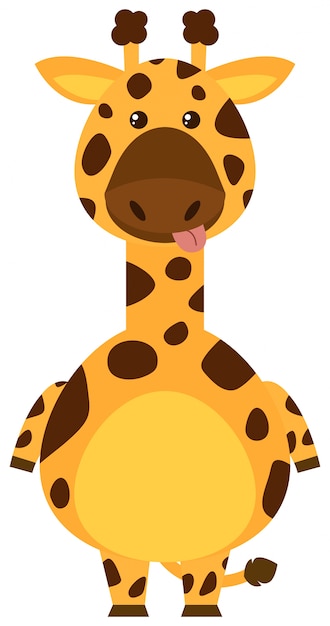 Girafa com face do peitoril