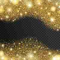 Vetor grátis golden sparkles drop background ilustração do vetor