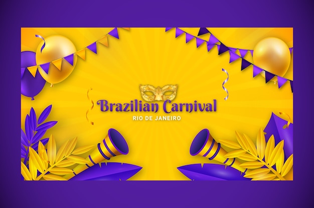 Gradient carnival youtube channel art