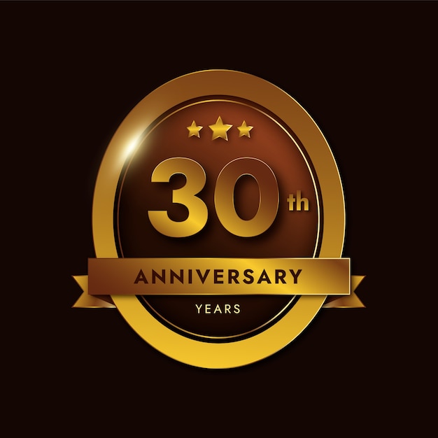 Gradiente 30º aniversário ou cartão de aniversário