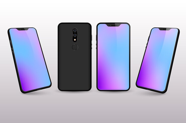 Vetor grátis gradiente de cores da área de trabalho do smartphone
