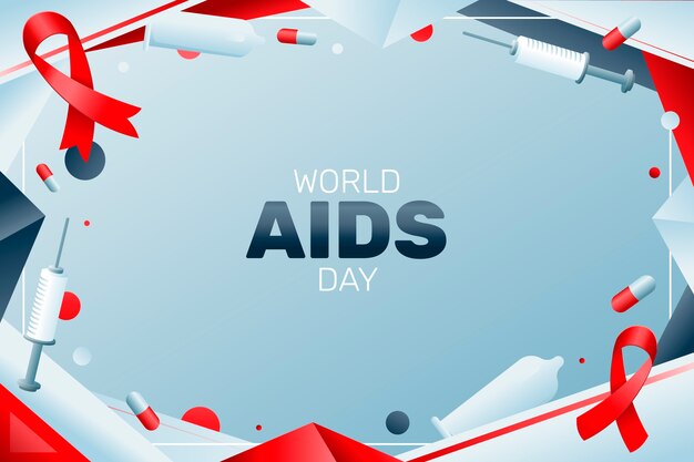 Gradiente de fundo do Dia Mundial da Aids