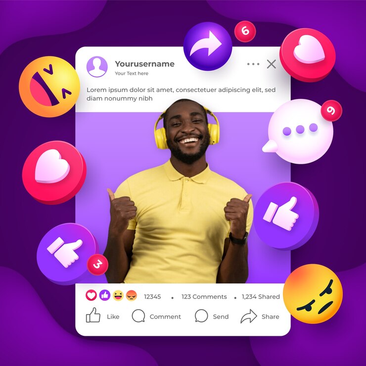 Vetor grátis gradiente de quadro de postagem do facebook