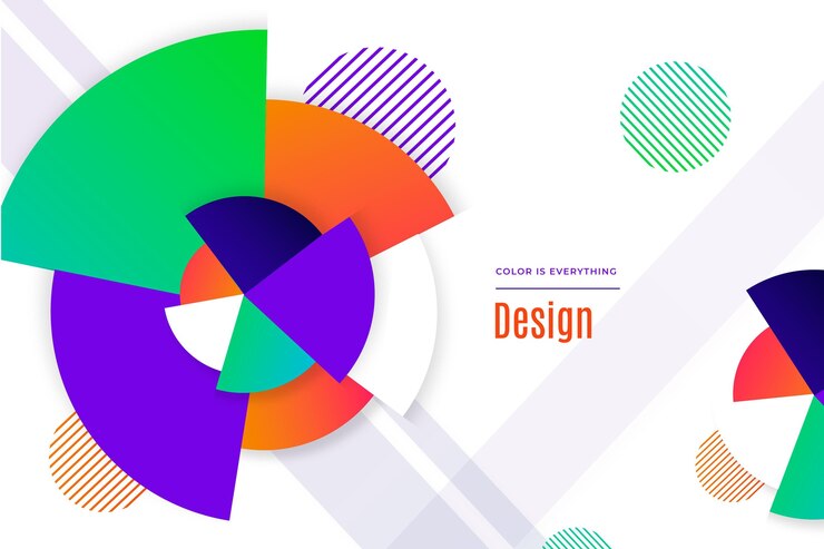 Vetor grátis gradiente formas geométricas abstratas fundo