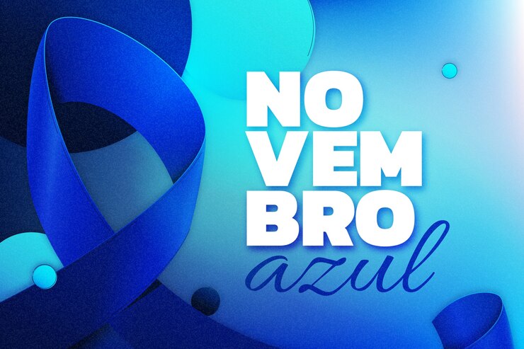 Vetor grátis gradiente novembro azul de fundo