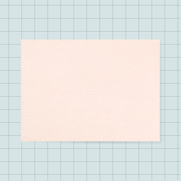 Vetor grátis gráfico de bloco de notas de grade quadrada em branco