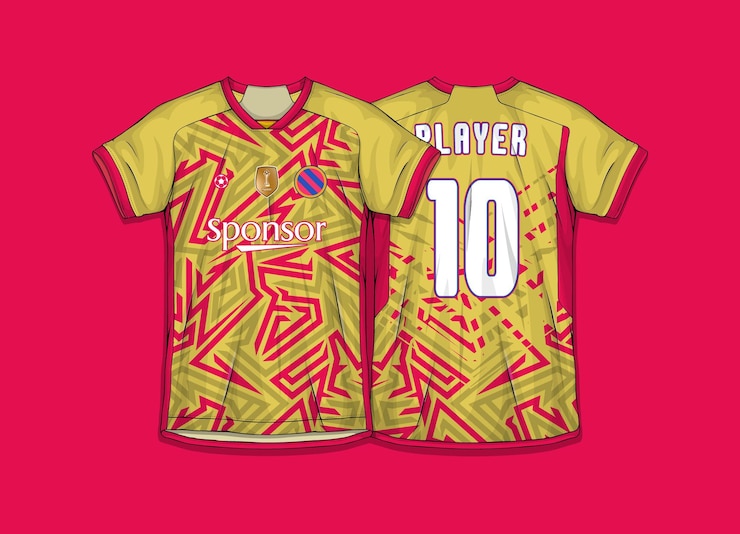 Vetor grátis gráficos para camisas de futebol