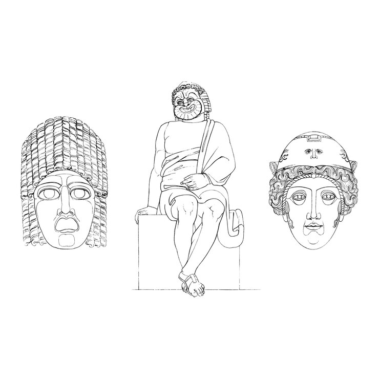 Vetor grátis grécia antiga ilustração