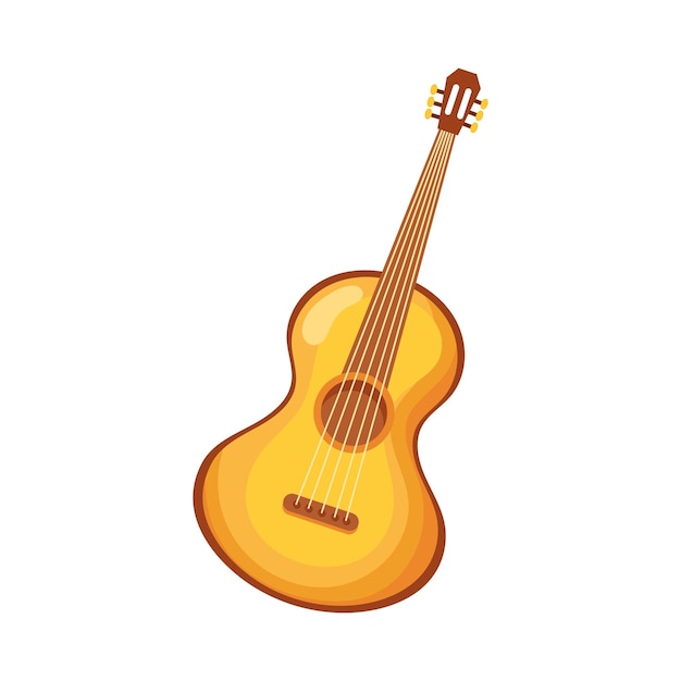 Guitarra de instrumento de herança hispânica