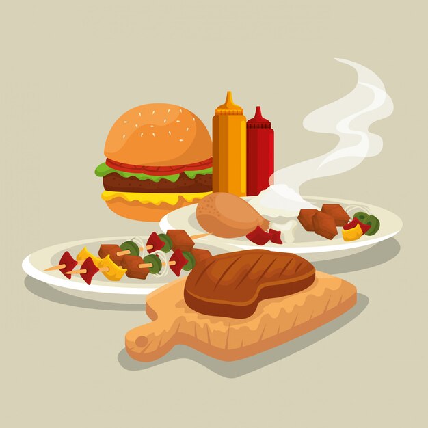 Hambúrguer com coxa e carne