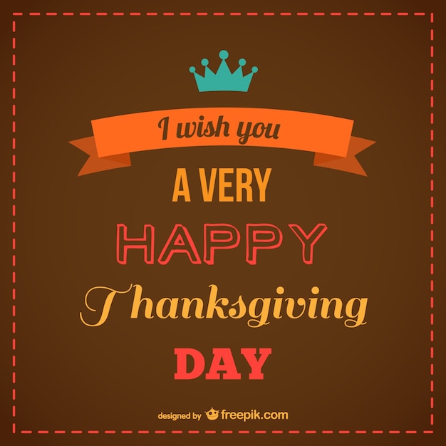 Vetor grátis happy thanksgiving livre vector