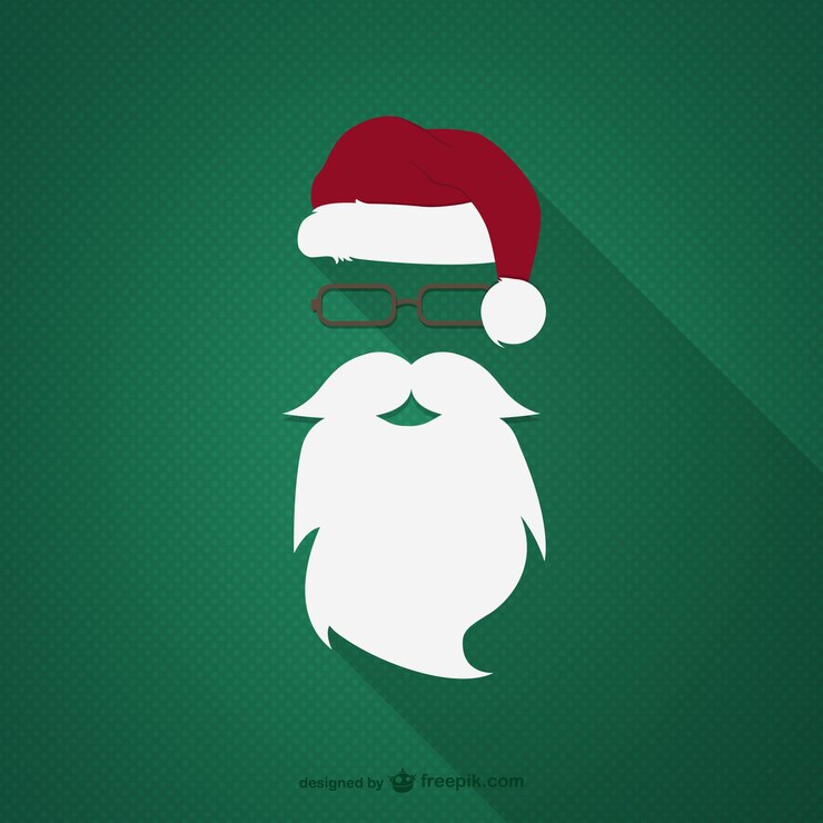 Vetor grátis hipster papai noel