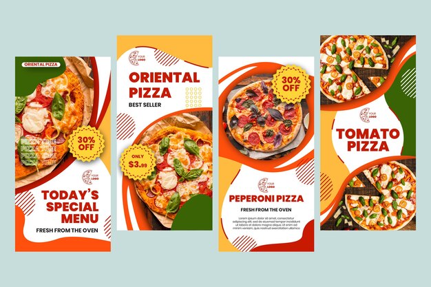 Histórias do Instagram de pizzarias
