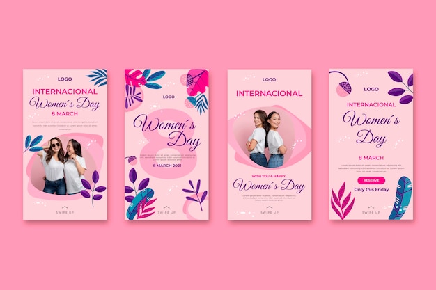 Histórias do Instagram do Dia Internacional da Mulher