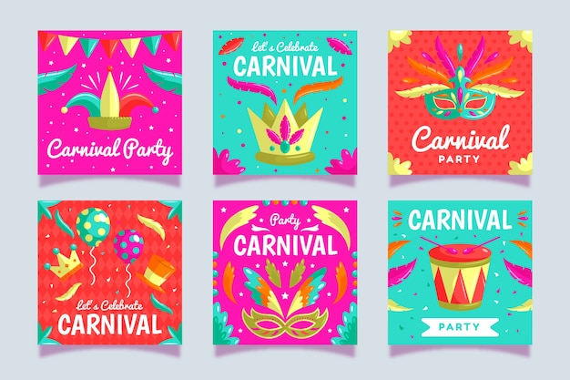 Histórias do instagram para festa de carnaval