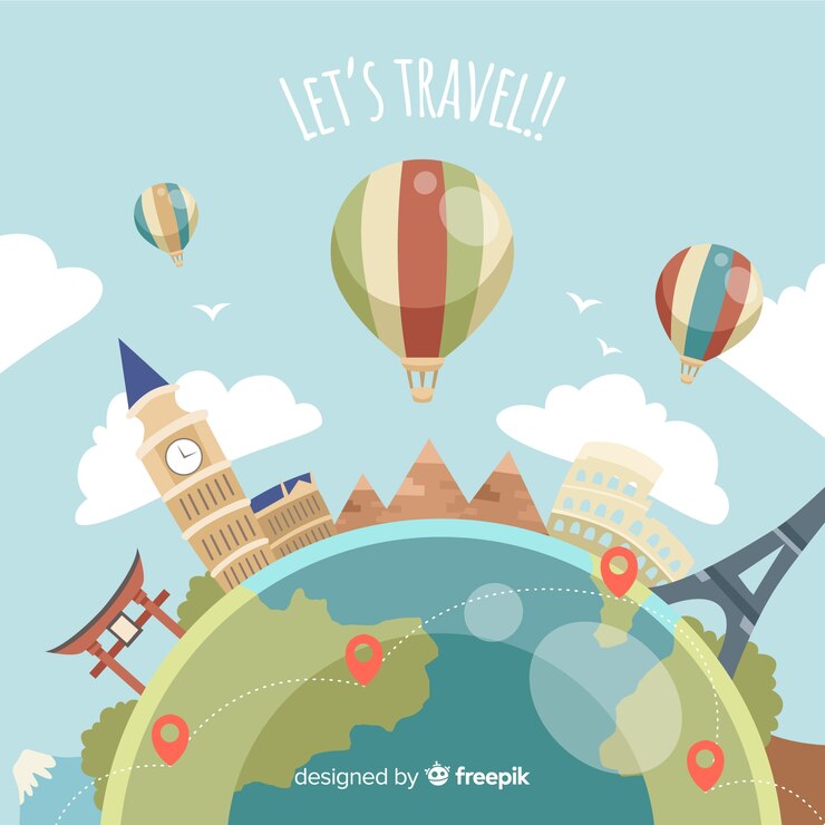 Vetor grátis histórico de viagens