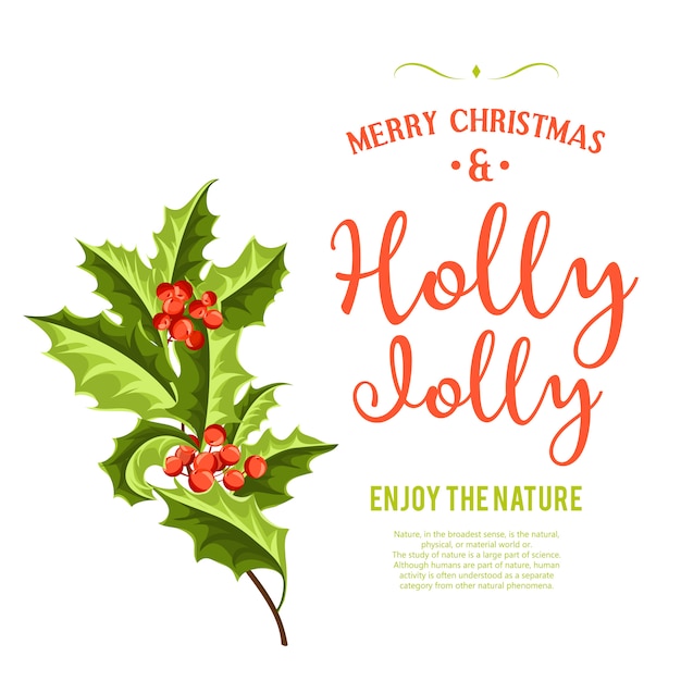 Holly jolly - fundo de natal.