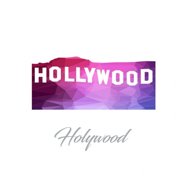 Vetor grátis hollywood polygon