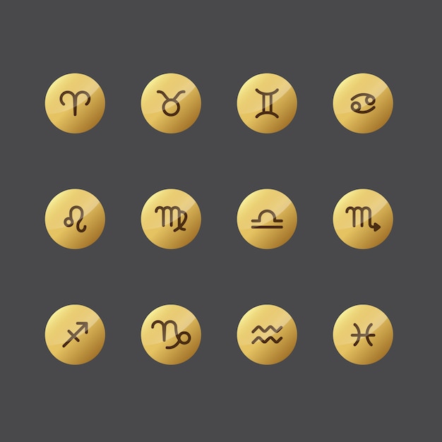 Horoscope icon collection