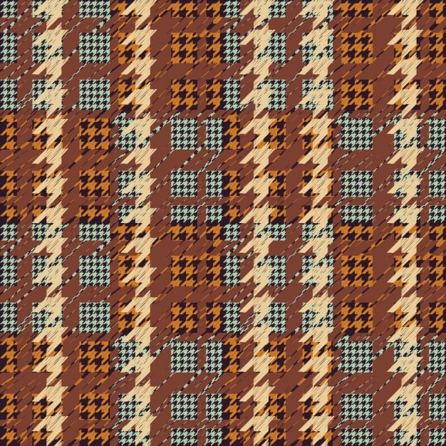 Vetor grátis houndstooth padrão de brown