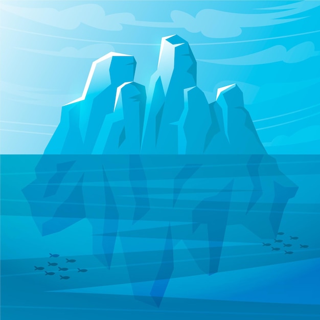Iceberg ilustrado