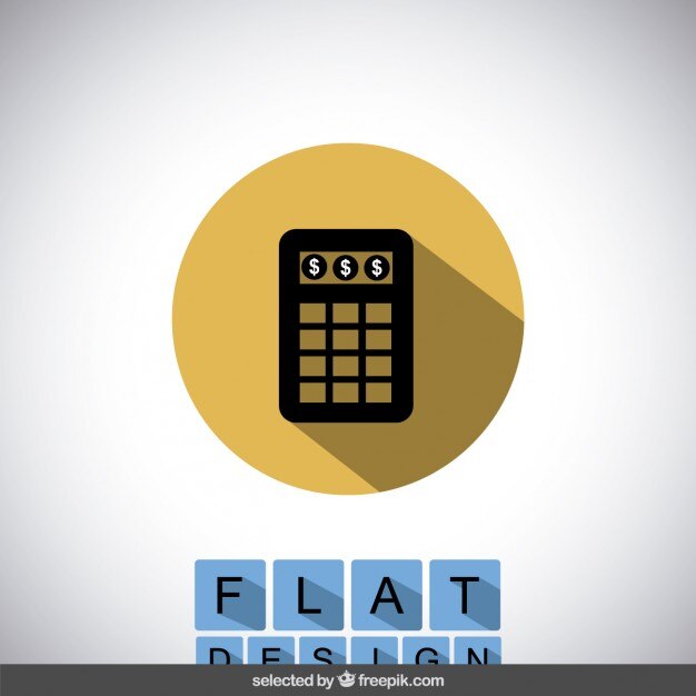 Vetor grátis ícone da calculadora