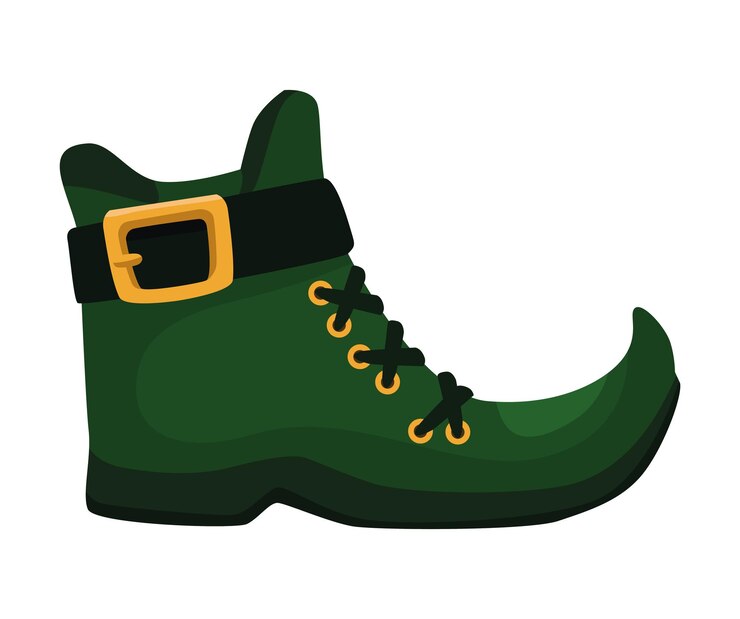 Vetor grátis ícone de acessório de bota de sapato de duende
