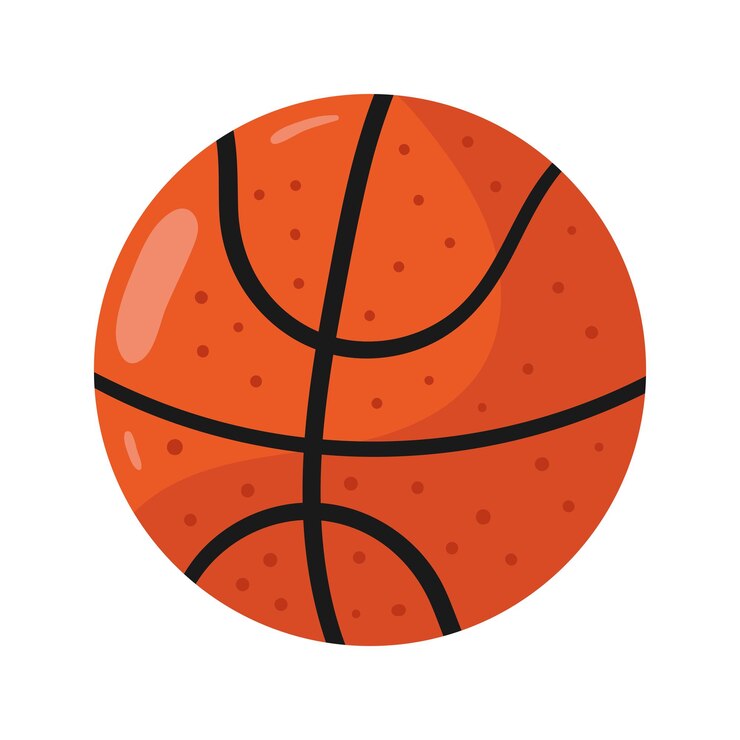 Vetor grátis ícone de bola de basquete