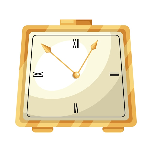 Vetor grátis Ícone de cronômetro de relógio dourado